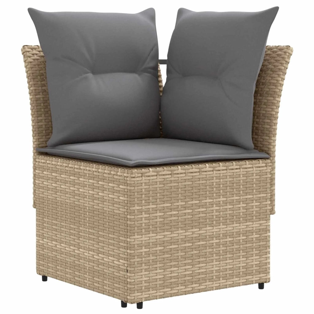 Sofa da giardino-Divano con braccioli da giardino con divano angolare 2 Pezzo 626253