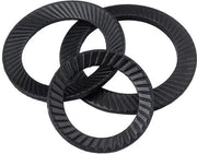 Raccordi di chiusura antiscivolo - Borghi - Acciaio di carbonio - M8x13mm - 60 pezzi - Resistente all'ossidazione e corrosione - Dischi di bloccaggio