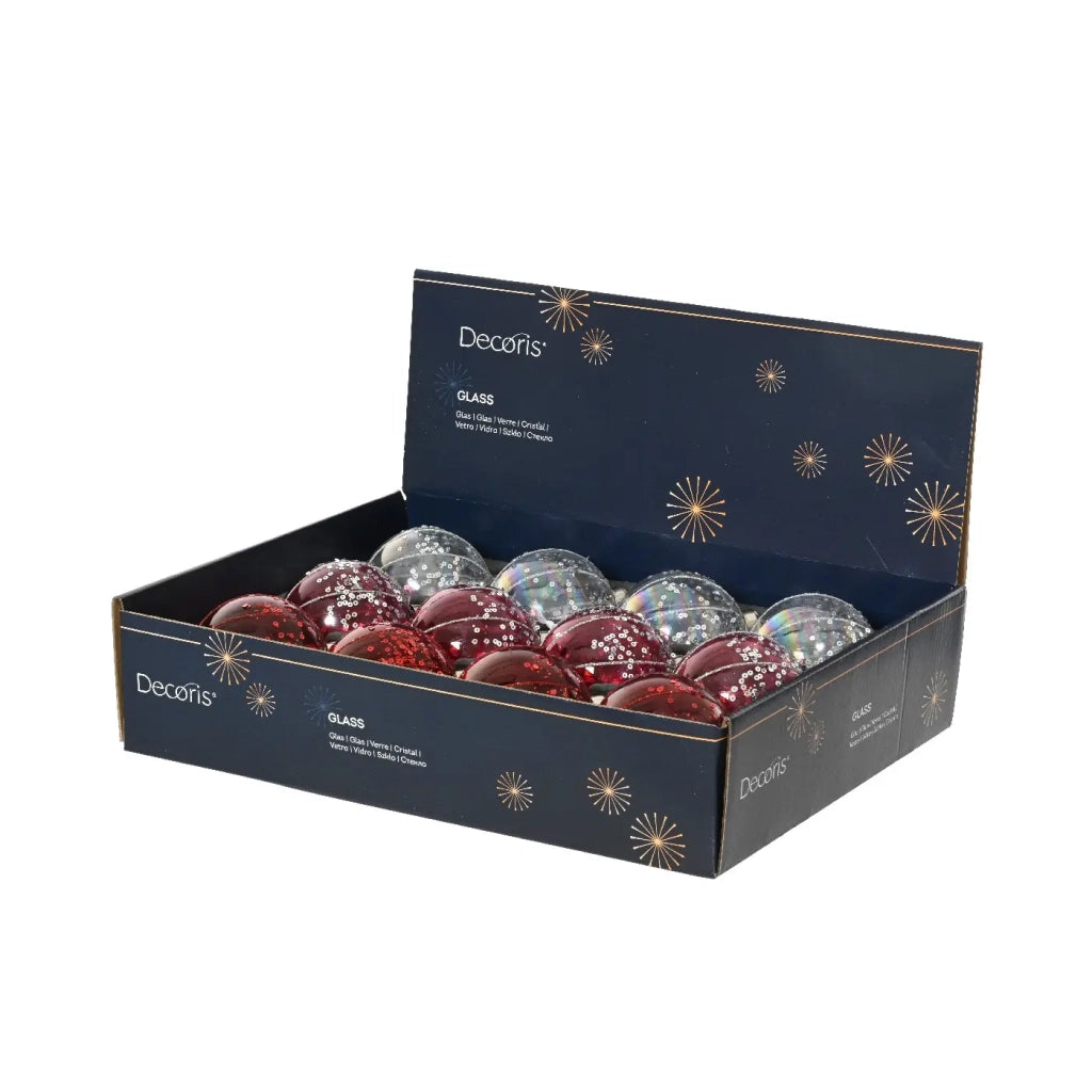 Pallina Vt trasparente  paillettes-glitter ass