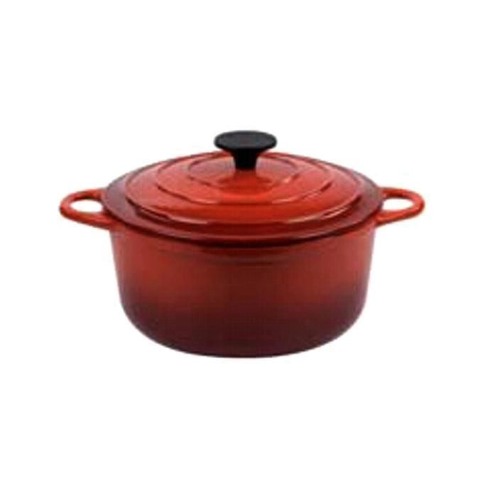 ILSA ART400026 Normandie Casseruola Tonda in Ghisa Smaltata 26 cm colore Rosso sfumato