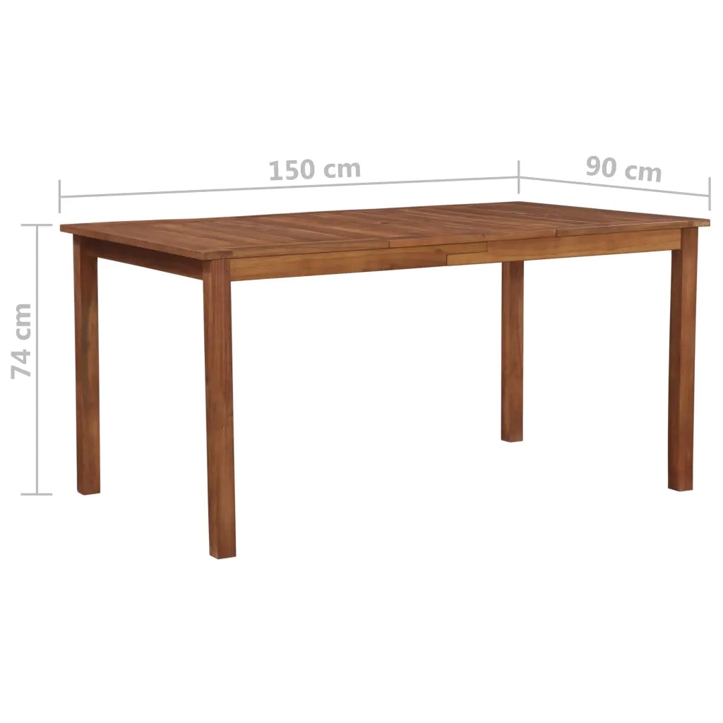 Set da Pranzo da Giardino 7 pz in Polyrattan Nero e Marrone 44101
