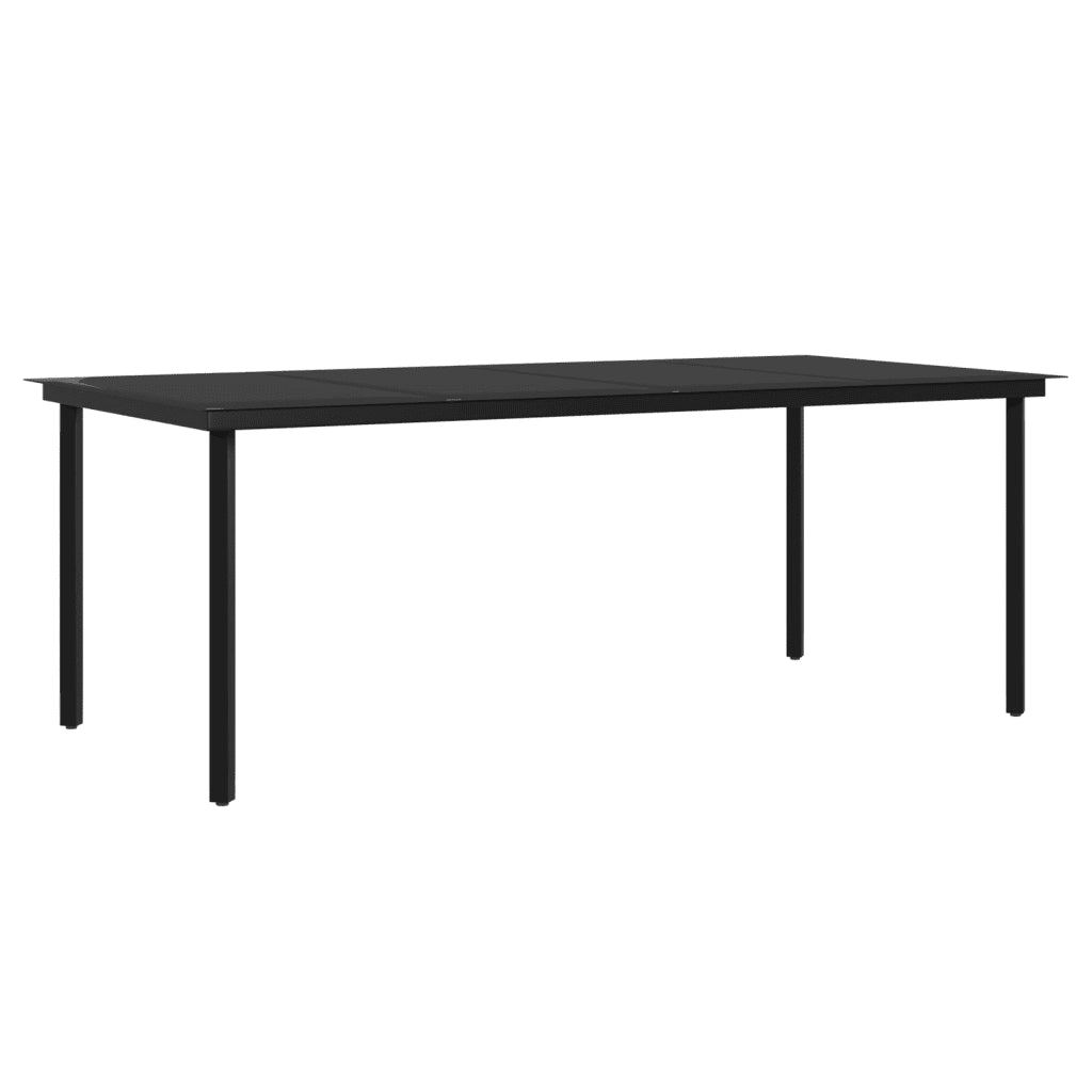 Set da Pranzo per Giardino 9 pz con Cuscini Marrone e Nero 3099304