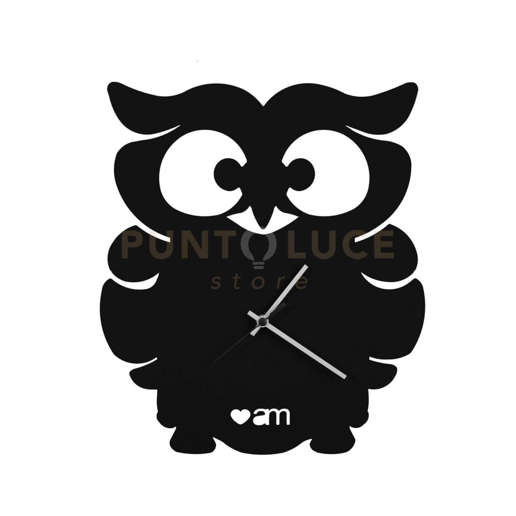 Orologio da parete di design Gufino Nero