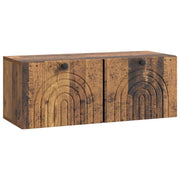 Mobile Porta TV da Muro-Credenza per TV sospesa Legno antico 78,5 x 31 x 30 cm 793315