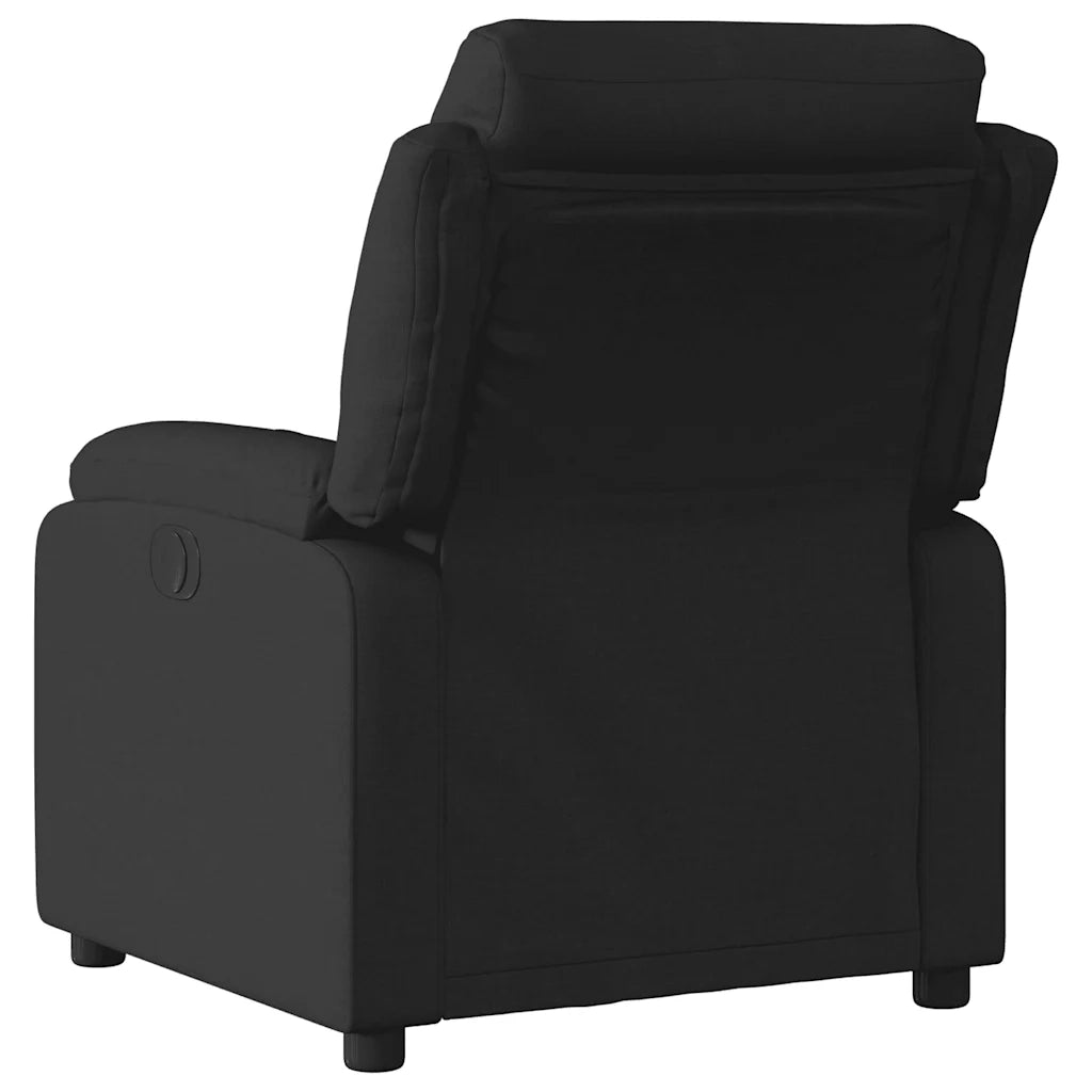 Poltrona reclinabile in tessuto nero 3205722