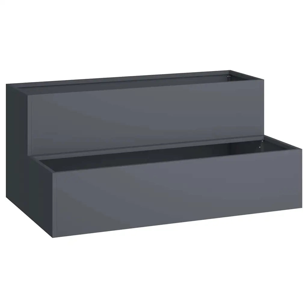 Vaso da giardino Antracite 100 x 60 x 45 cm 865871