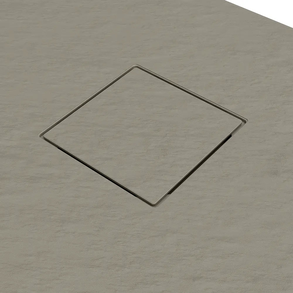 Piatto doccia 90x140 cm colore marrone effetto pietra | Samos