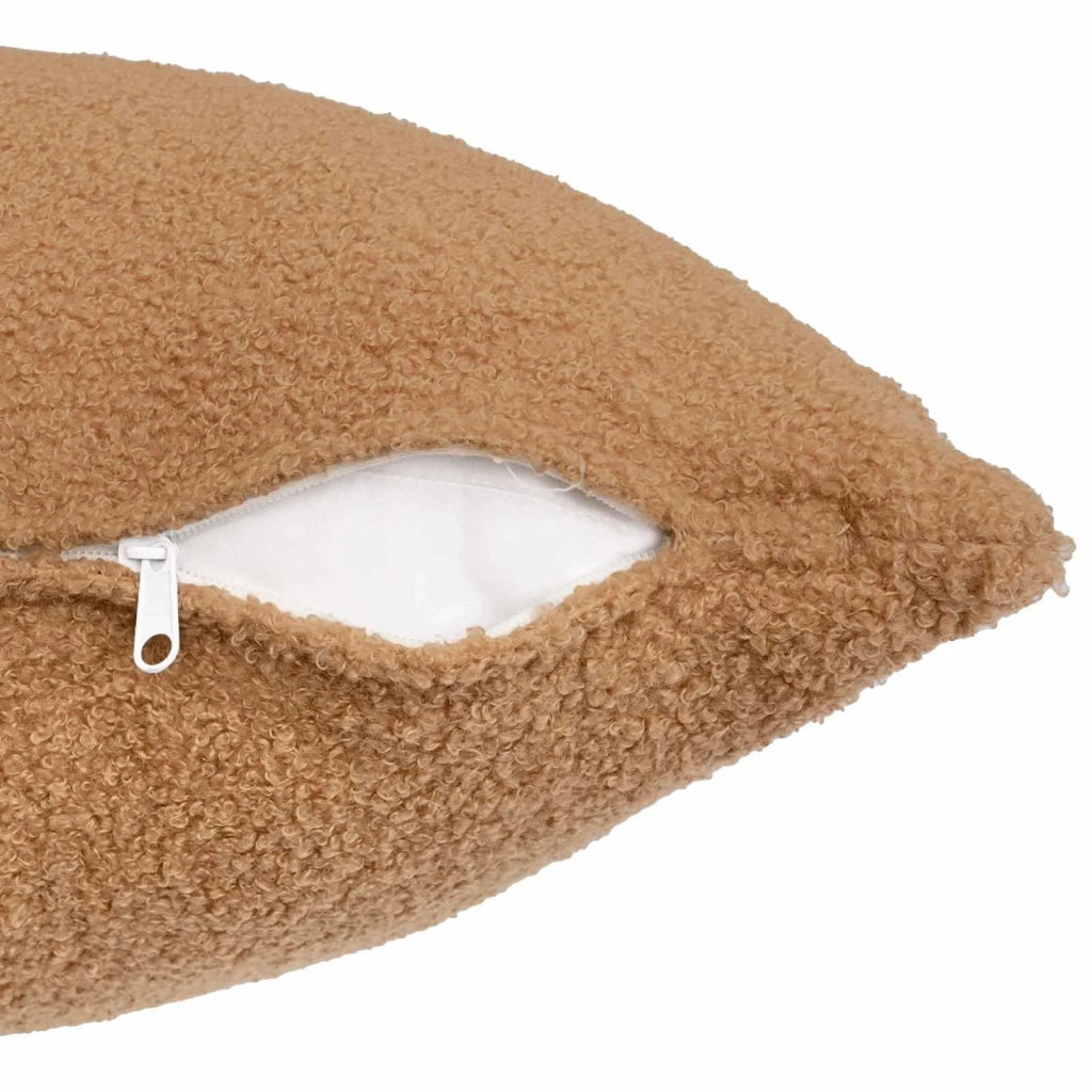 Federa 2 pcs HEERLEN Beige 50 x 50 cm Bouclé 910924