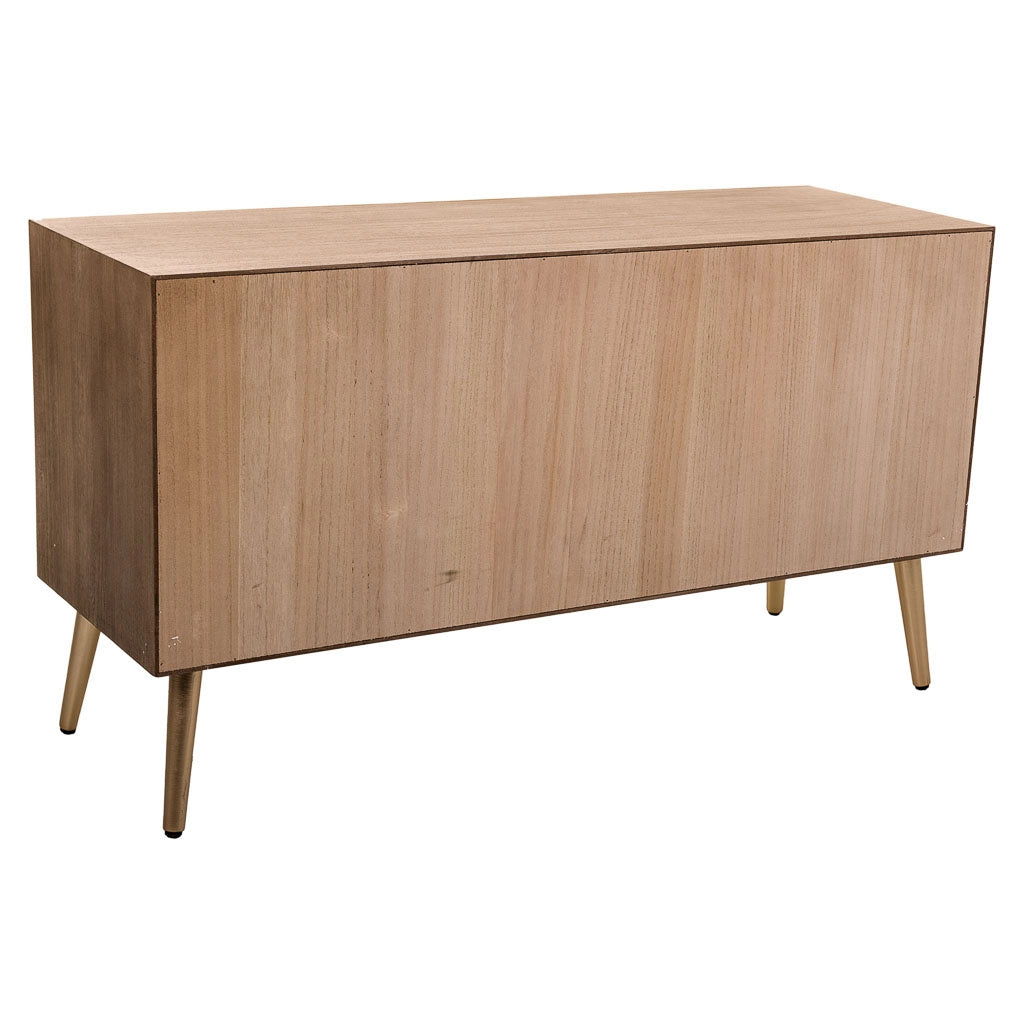 Mobile base in legno marrone 118x41x65h