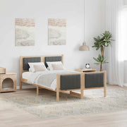 Struttura del Letto marrone e grigio scuro 120 x 190 cm 878485