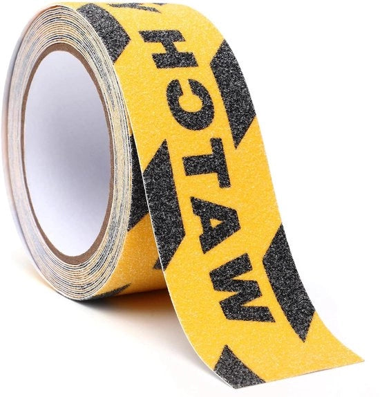 Nastro Antiscivolo PVC da Applicare per Scale e Rampe di Sicurezza 5m