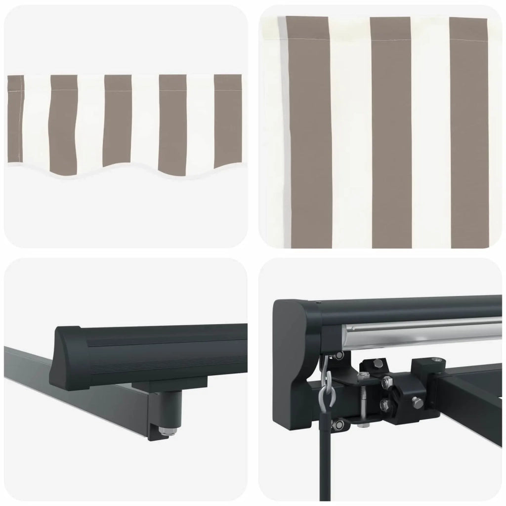 Cornice per Tenda Manuale con LED 5 × 3,5 m 3426450