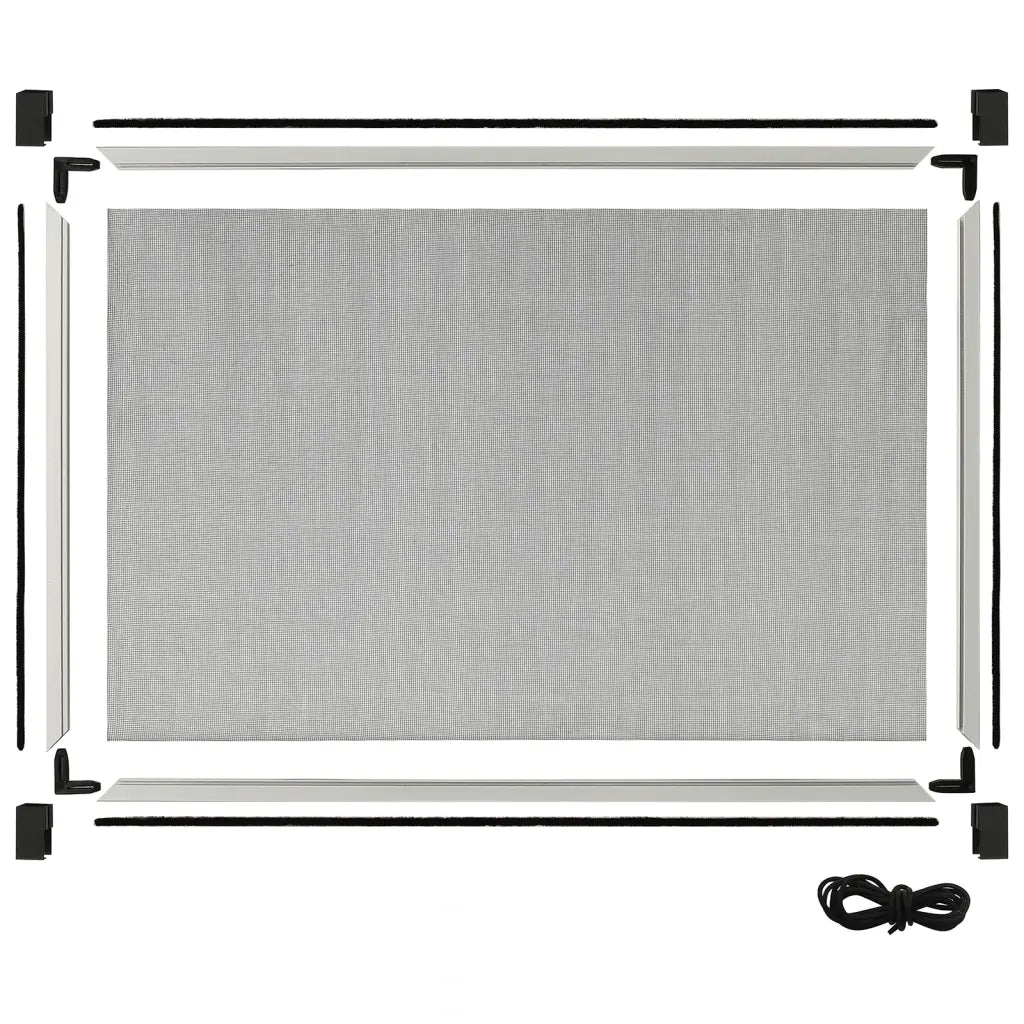 Zanzariera Allungabile per Finestre Bianca (100-193)x75 cm CFW2145385