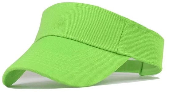 Solella per Sport - Cappello da Sole in Coton con Altezza Regolabile - Uomo e Donna - Verde Fluorescente