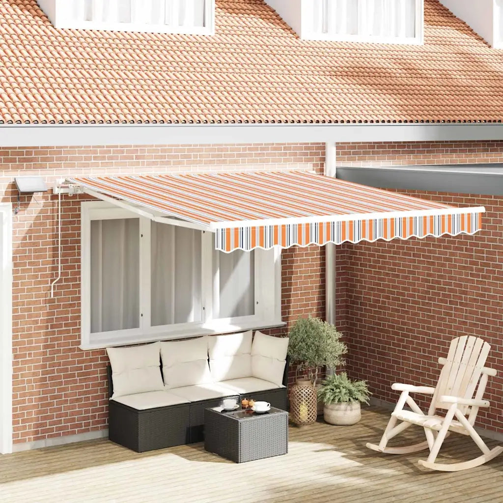 Tenda Retrattile Multicolore 350 x 250 cm Tessuto e acciaio 3330286