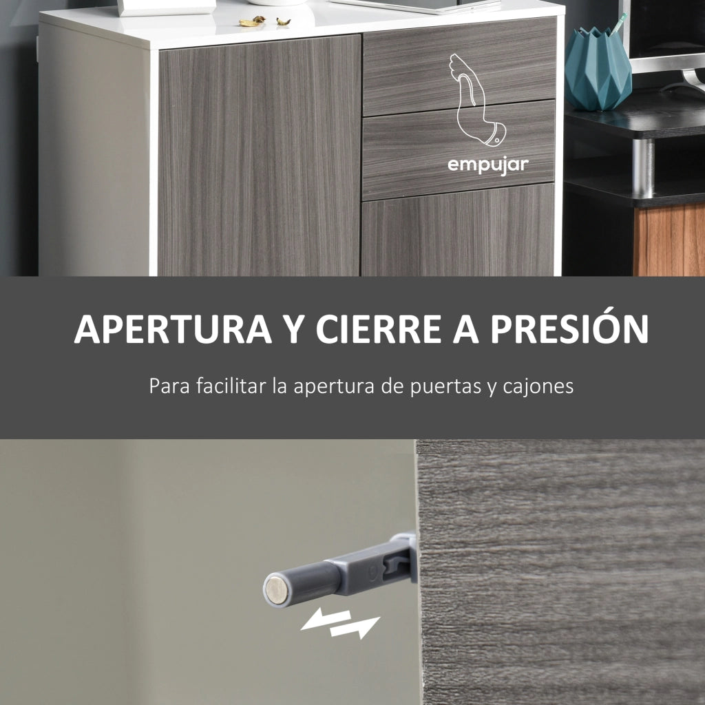 Armadio con ante e cassetti ¨C Minimal ¨C Bianco 79x36x74 cm