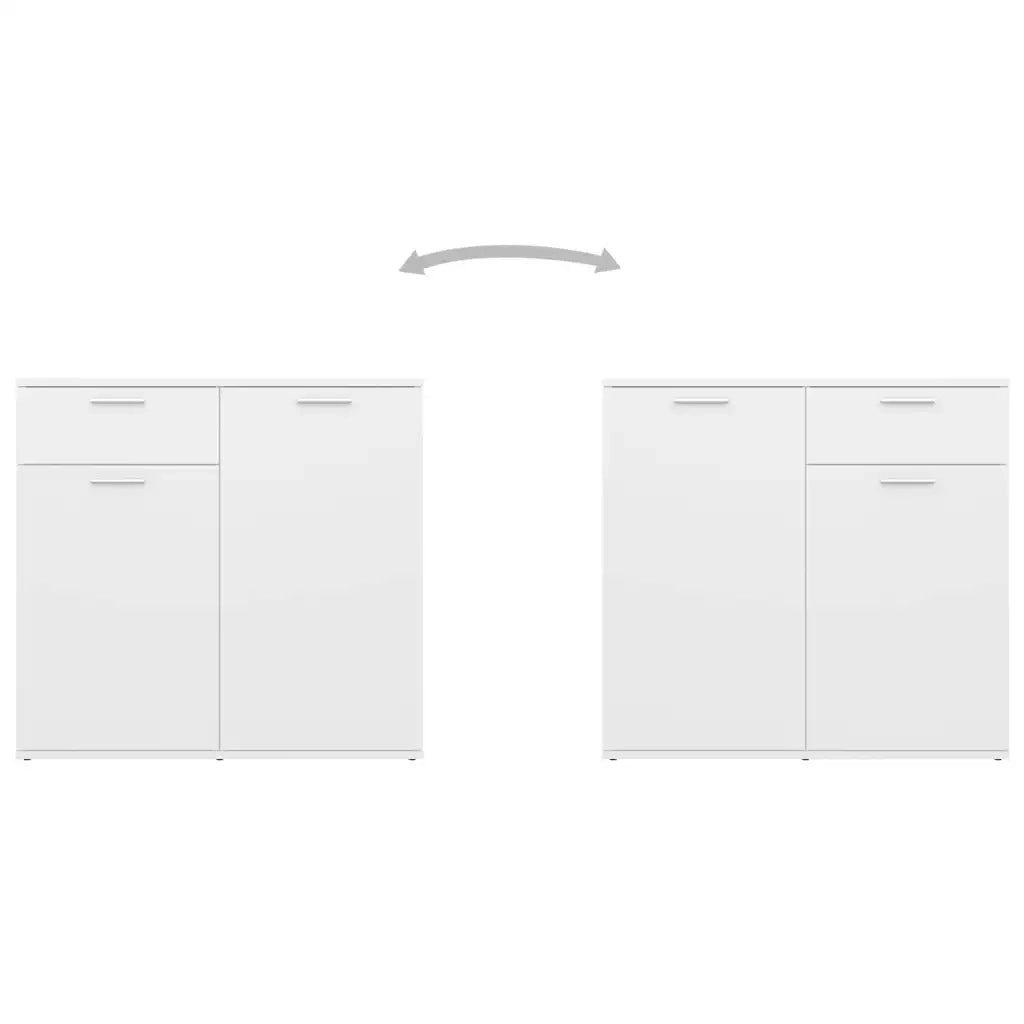 Credenza Bianca 160x36x75 cm in Truciolato