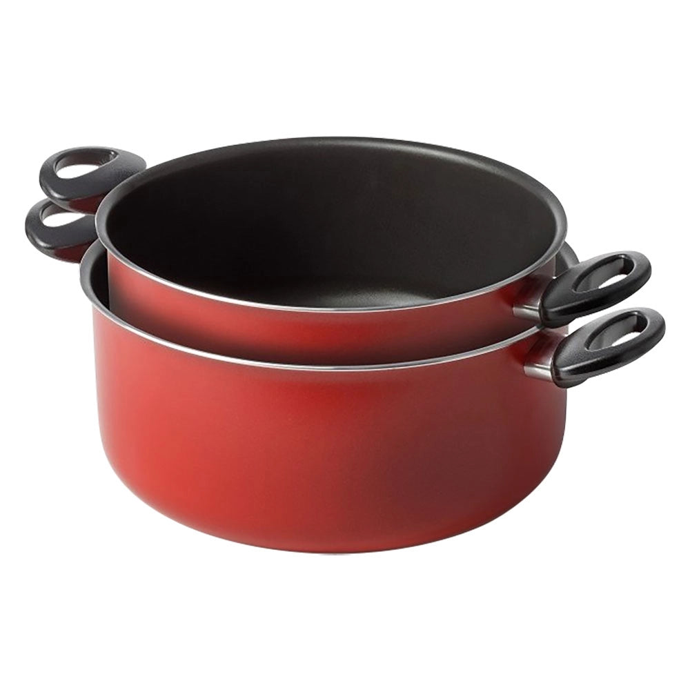 1cf casseruole a due manici 'cucina sano' set 2 pezzi ã˜ cm. 18 / 22 cod:ferx.7939120nlm