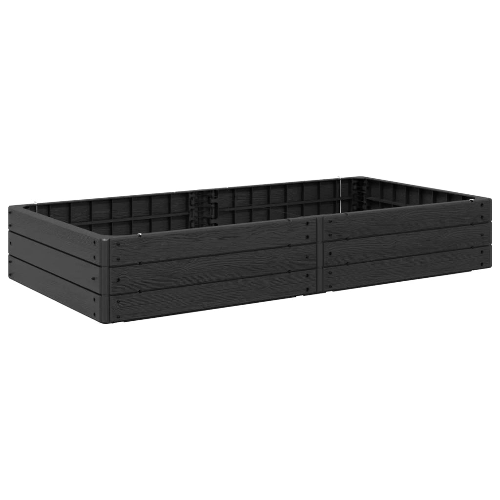 Letto Rialzato Nero 151 x 75,5 x 25 cm PP 42033405