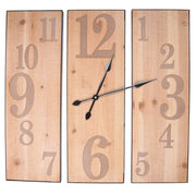 Orologio in legno naturale cm 60x60x3