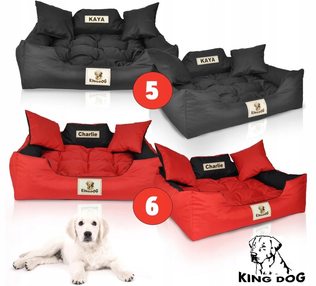 AIO FACTORY 100x75 cm KINGDOG Cuccia per cani impermeabile personalizzabile Beige