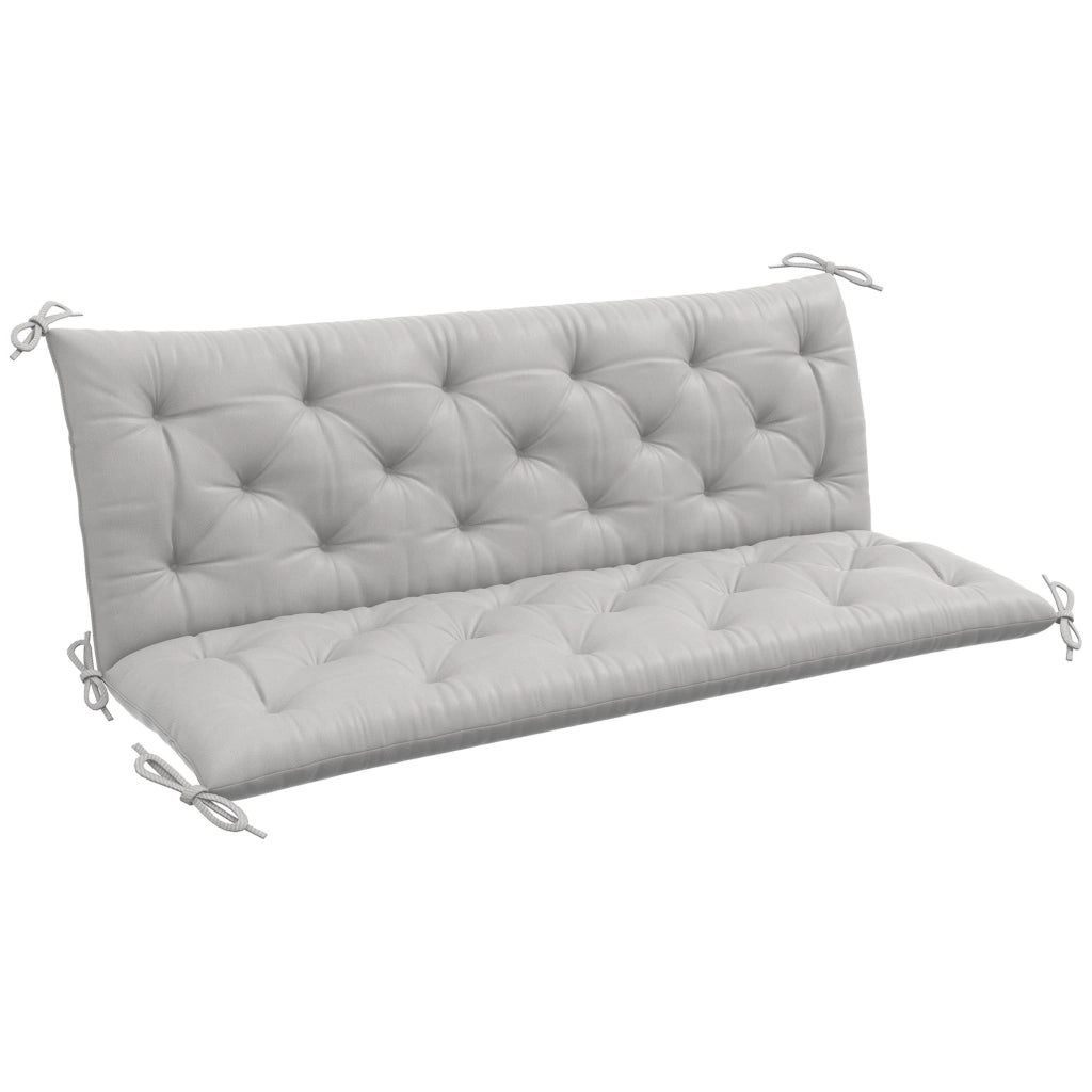 Cuscino per Divano da Giardino ¨C Minimal ¨C Grigio Chiaro 150x98x8 cm
