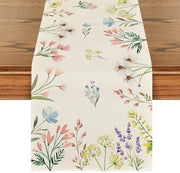 Decorazione da tavolo con fiori - Sfumatura di atmosfera per la cucina - 40 x 300 cm - Lavabile in macchina - Adatto per interni ed esterni