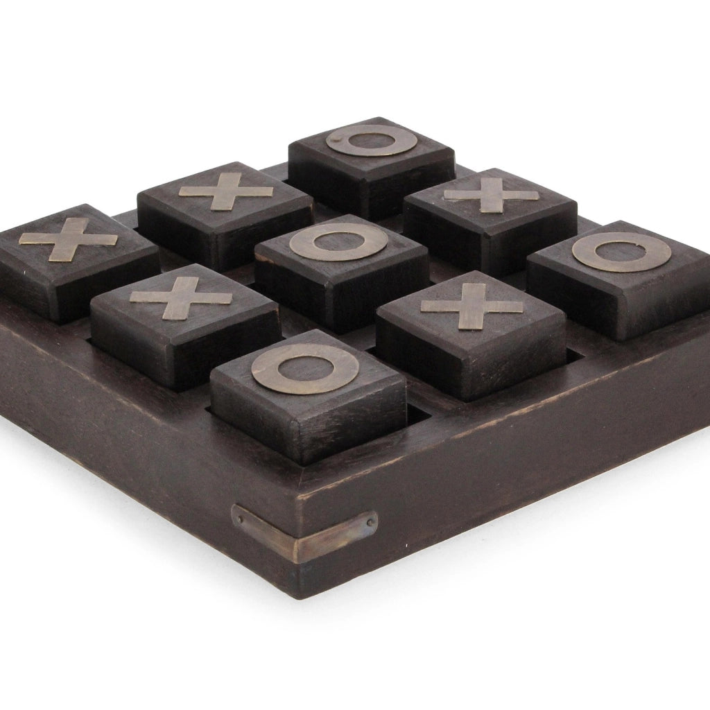 Decorazione Tris Fortune in legno di mango cm 17,2x17,2