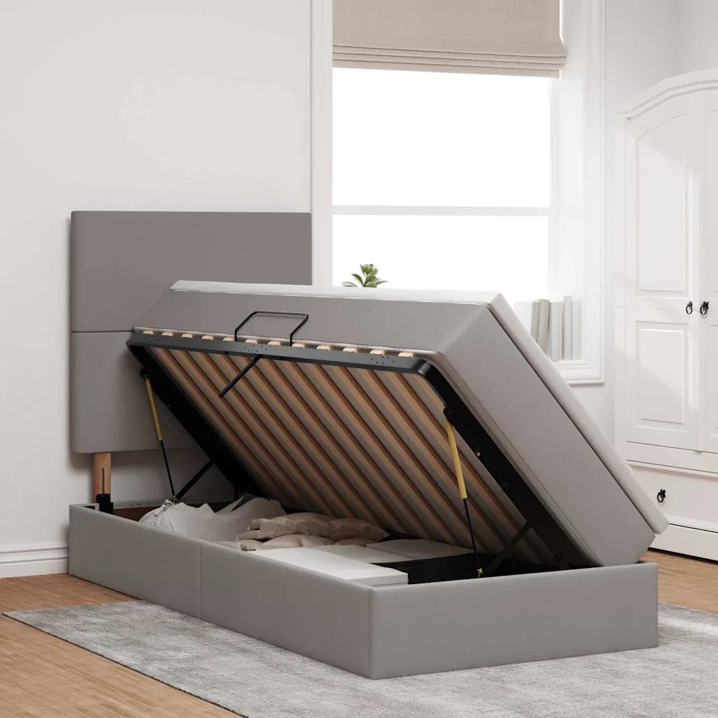 Letto con contenitore e LED Talpa 100 x 200 cm Poliestere