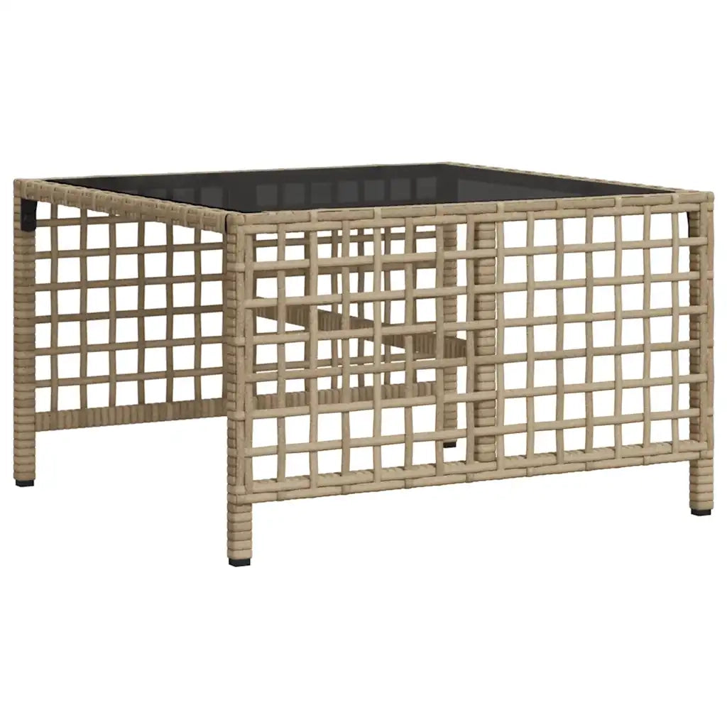 Set Divano ad Angolo 3 pz | Set Salotto da Giardino con Cuscini Beige in Polyrattan