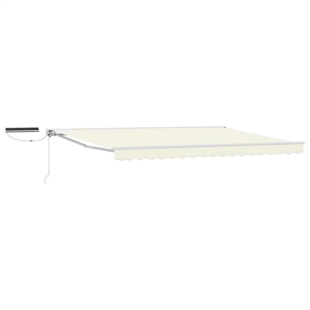 Tettuccio Elettrico Retrattile Crema e Bianco 4 × 3 m 3421808