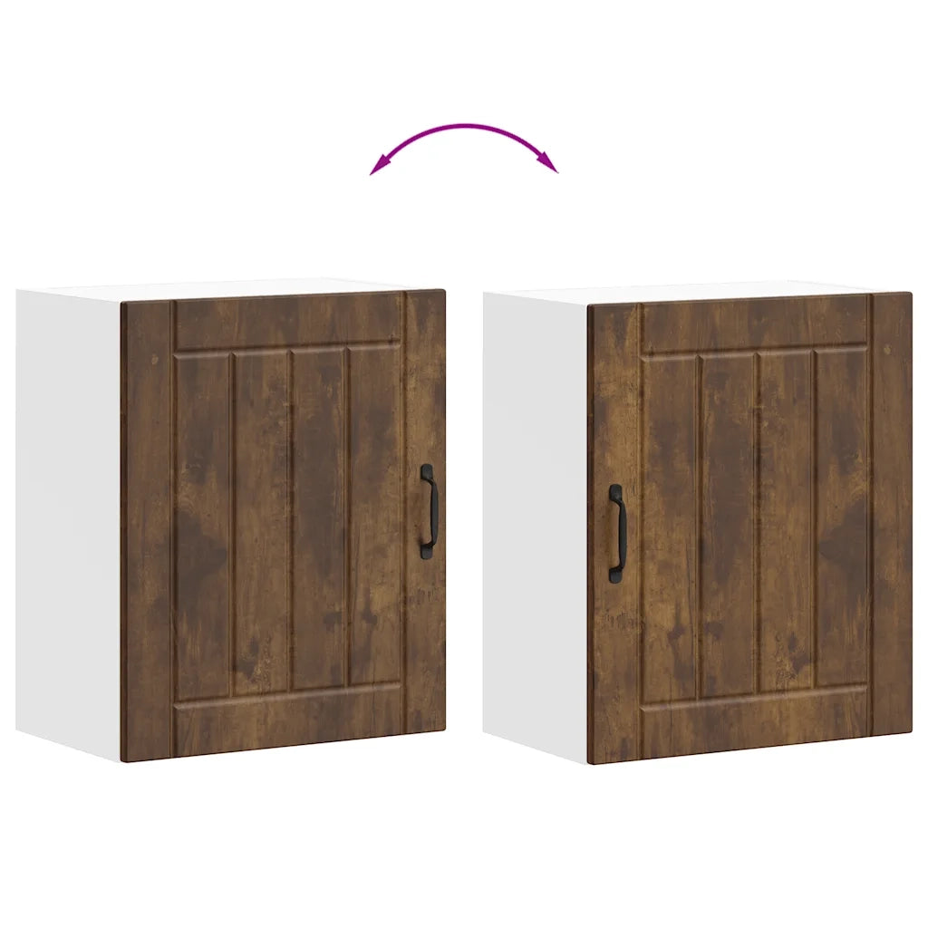 Pensile da Cucina Lucca Rovere Fumo in Legno Multistrato 853807