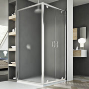 Box Doccia 80x110 AP. 110 CM H185 stampato C mod. Sintesi Duo 2 Ante