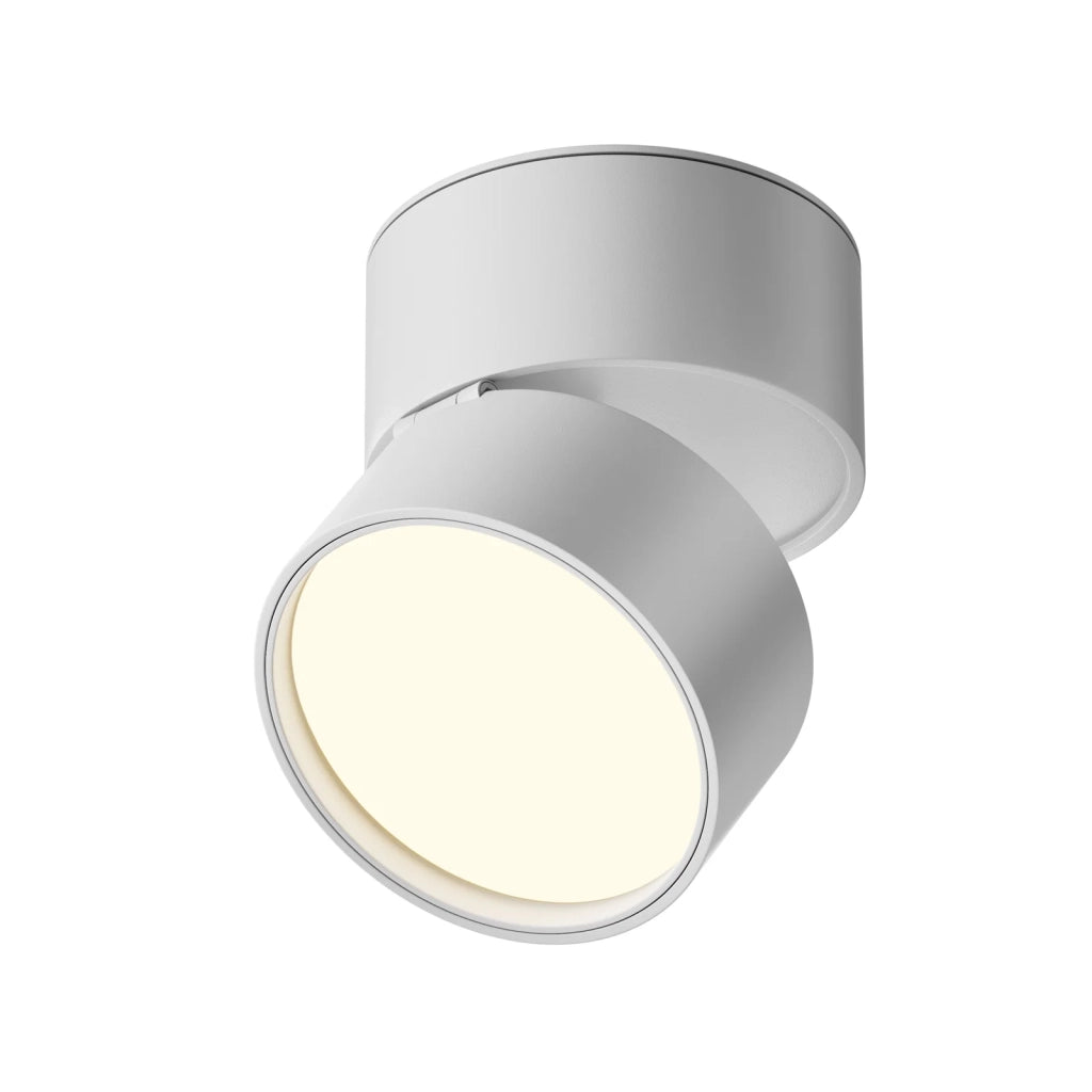 Maytoni Lampada da soffitto moderna Onda 1 luce LED integrato bianco alluminio
