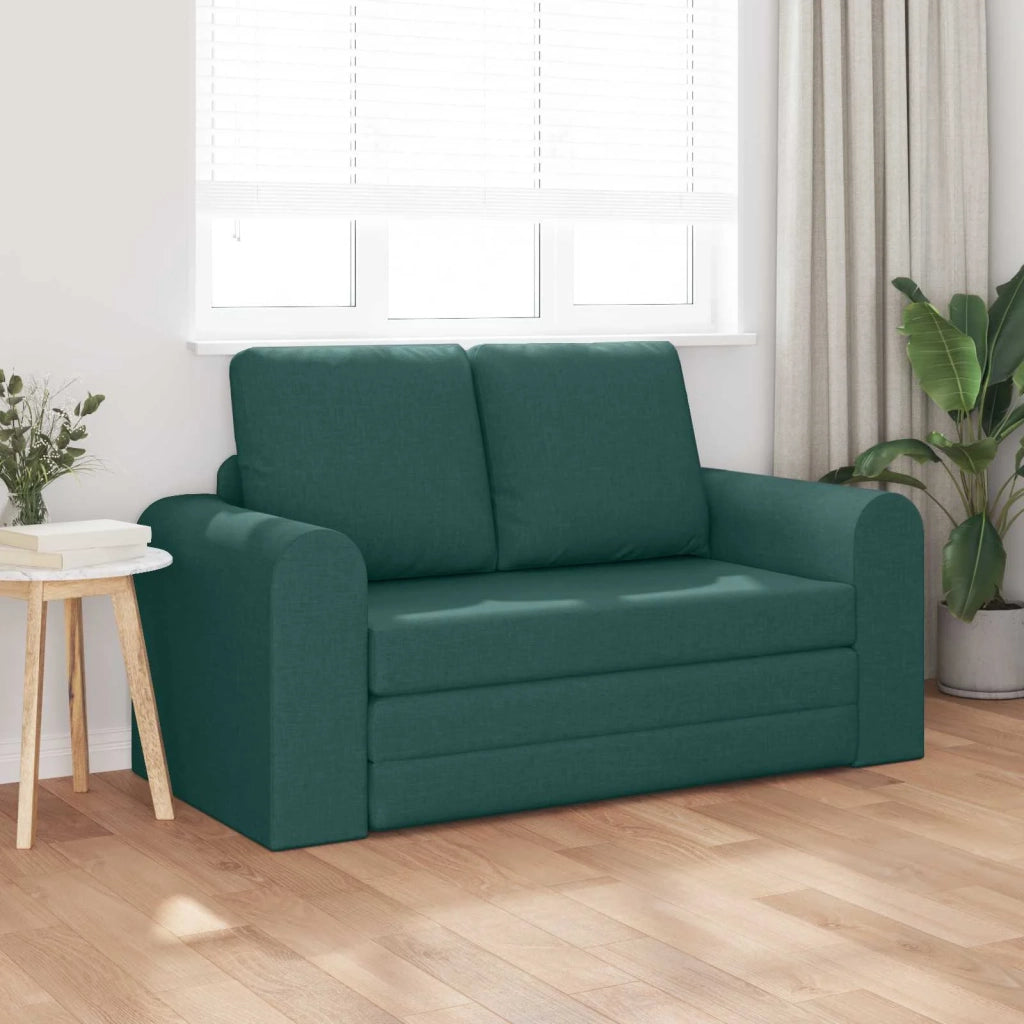 Divano letto | Sof¨¤ letto | Letto singolo 60cm Verde Scuro Tessuto