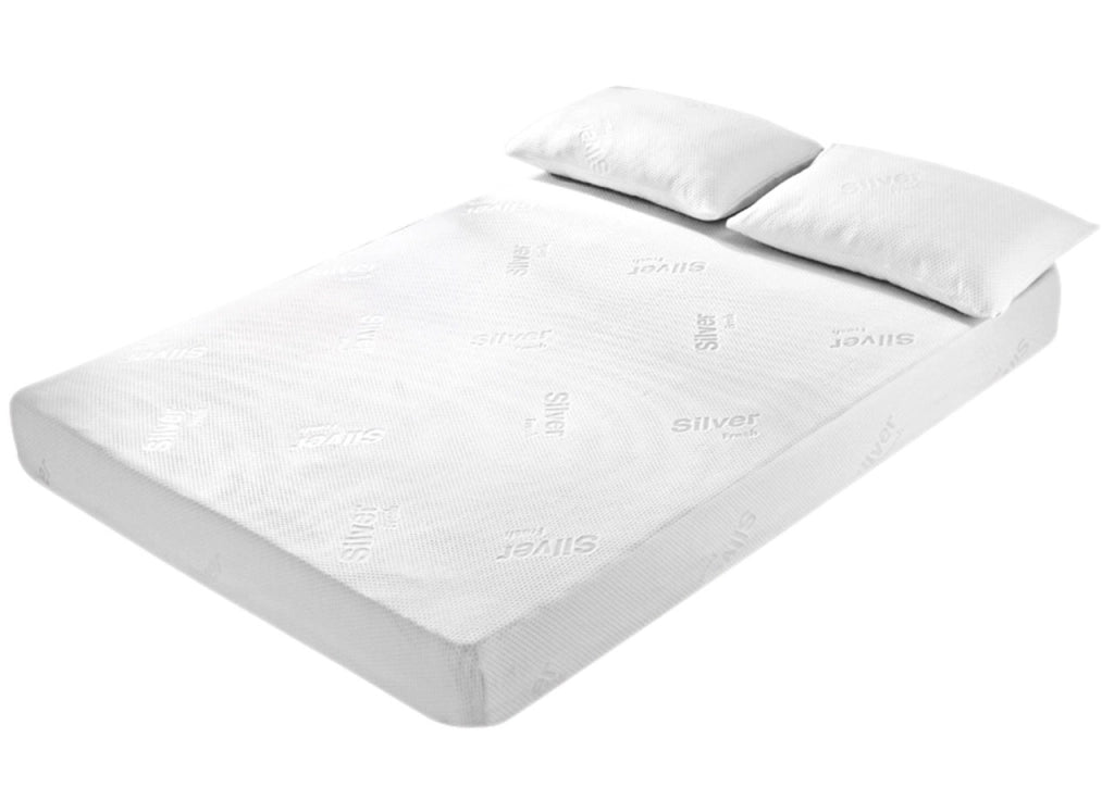 Coprimaterasso Con Angoli Elasticizzati Modello Silver Fresh - Matrimoniale - Silver