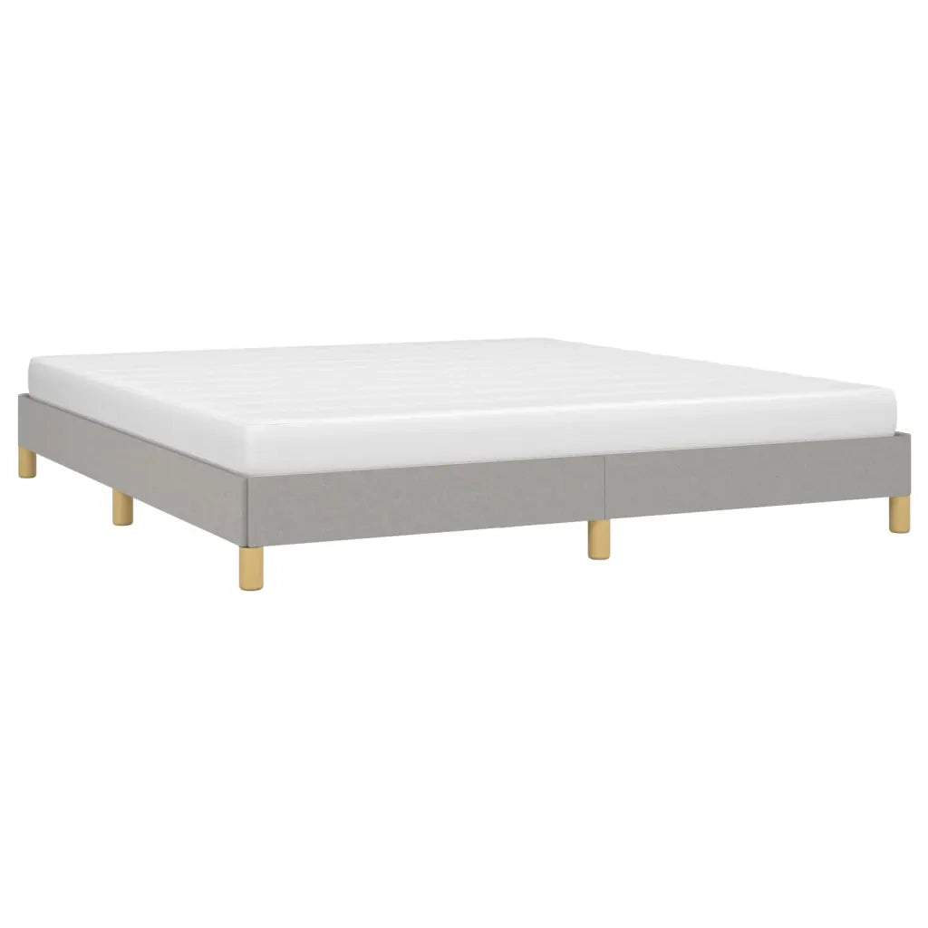 Letto matrimoniale | Letto per adulti | Giroletto senza Materasso Grigio Chiaro 180x200 cm Tessuto