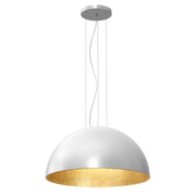 Lampada a sospensione Ø60 bianca/oro Compo Luminex E27