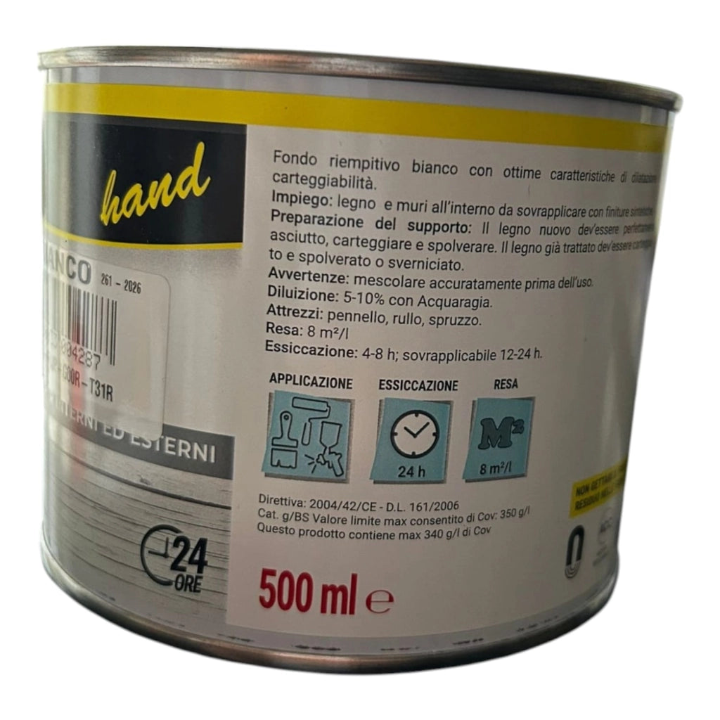 FONDO AL SOLVENTE BIANCO 500ML
