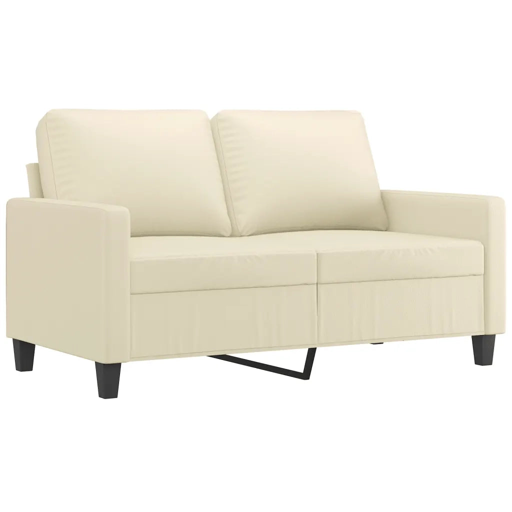 Set di Divani 3 pz con Cuscini crema in Similpelle 3201424