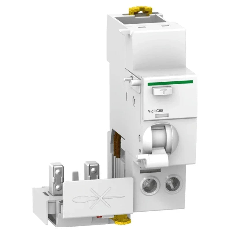 Blocco differenziale Schneider 2P 25A 30mA AC 1,5 moduli A9Q41225