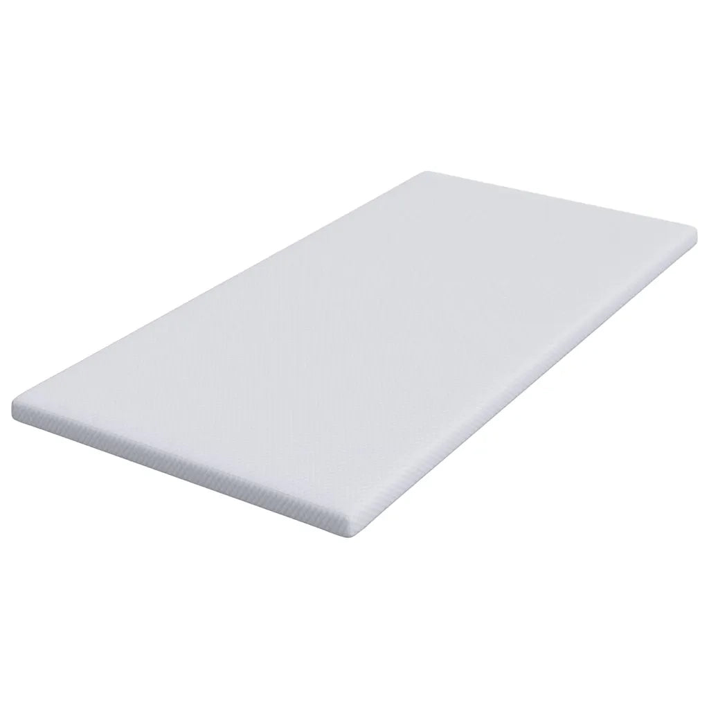 Topper per materasso Bianco 100 x 200 cm Tessuto Jacquard 4106224