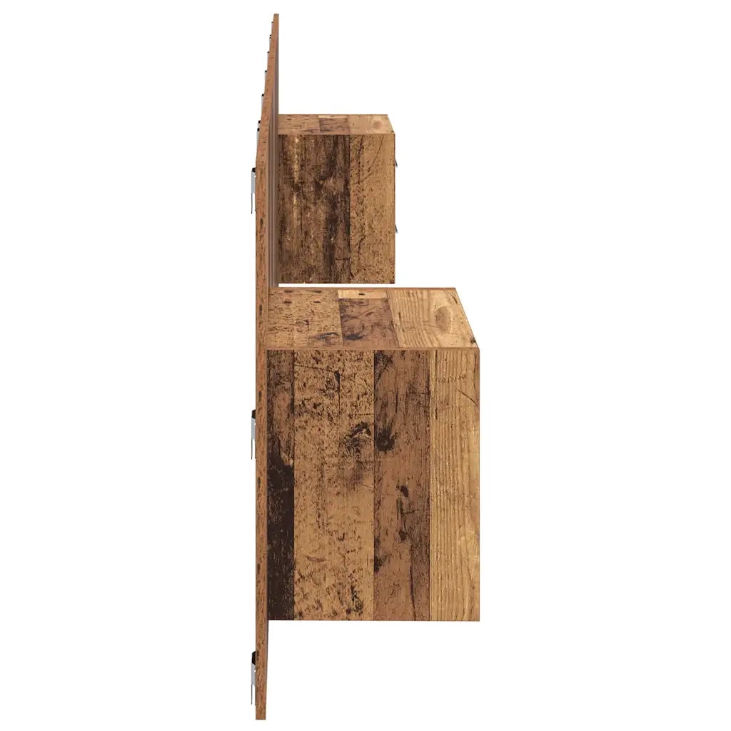 Testata con Comodino 3 pcs Legno vecchio Legno multistrato 3415831