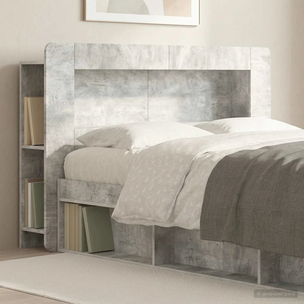Testata del letto Grigio Cemento Legno ingegnerizzato 8001276