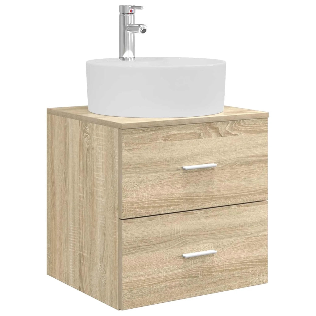 Set di mobili per il bagno 5 pcs Rovere Sonoma 3406913