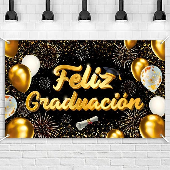 Banniere per Feste di Laurea - Decorazione per Feste di Compleanno - Opzioni per Feste Tematiche - Banniere Colorate per Feste - Decorazioni per Feste di Graduazione