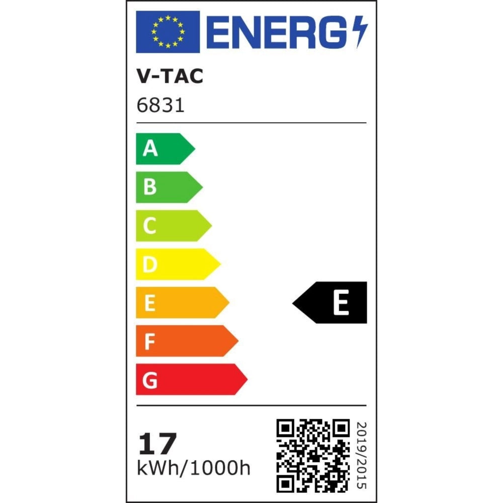 Applique esterna LED V-TAC 17W 4000K 2330lm IP65 nera