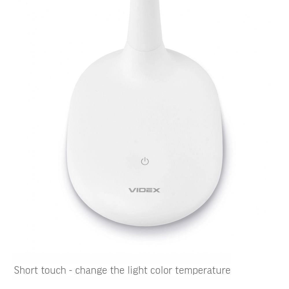 Lampada da scrivania LED 5,5W dimmer CCT bianca Videx