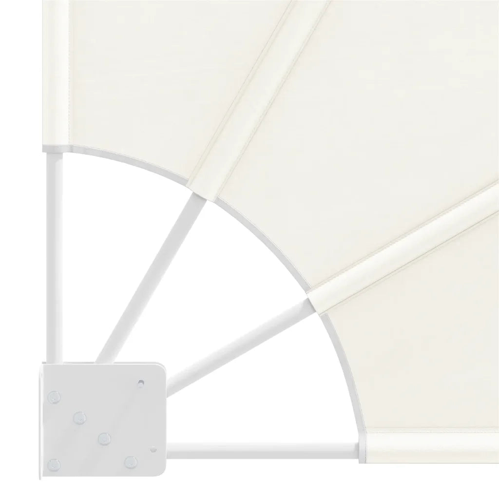 Tenda Laterale per Balcone Pieghevole Crema 140x140 cm 41578