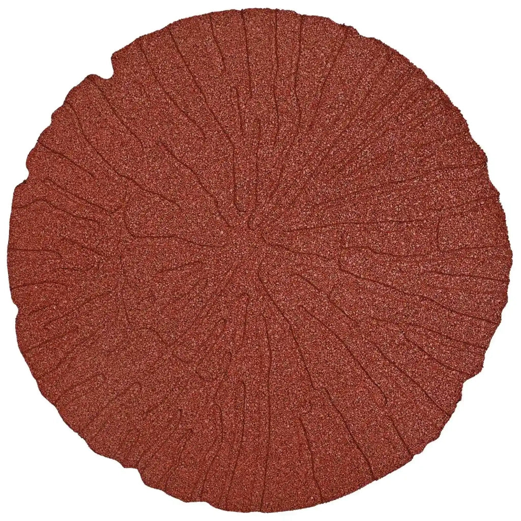 Pietra da Passo 6 pcs Rosso Ø 45 x 1,8 cm Gomma 42030075